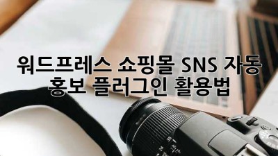워드프레스 쇼핑몰, SNS 자동 홍보 플러그인 활용법