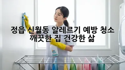 정읍 신월동 알레르기 예방 청소: 깨끗한 집, 건강한 삶!